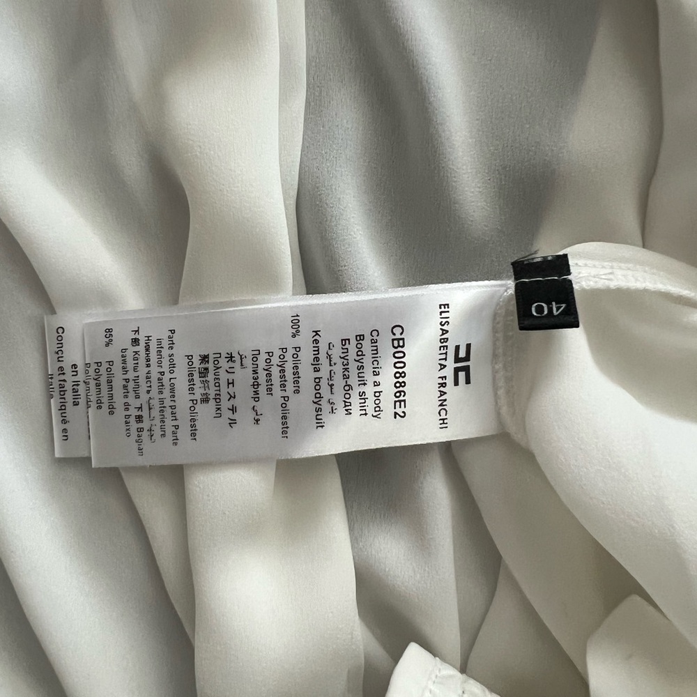 Elisabetta Franchi White Women's Blouse - Picture 6 of 8